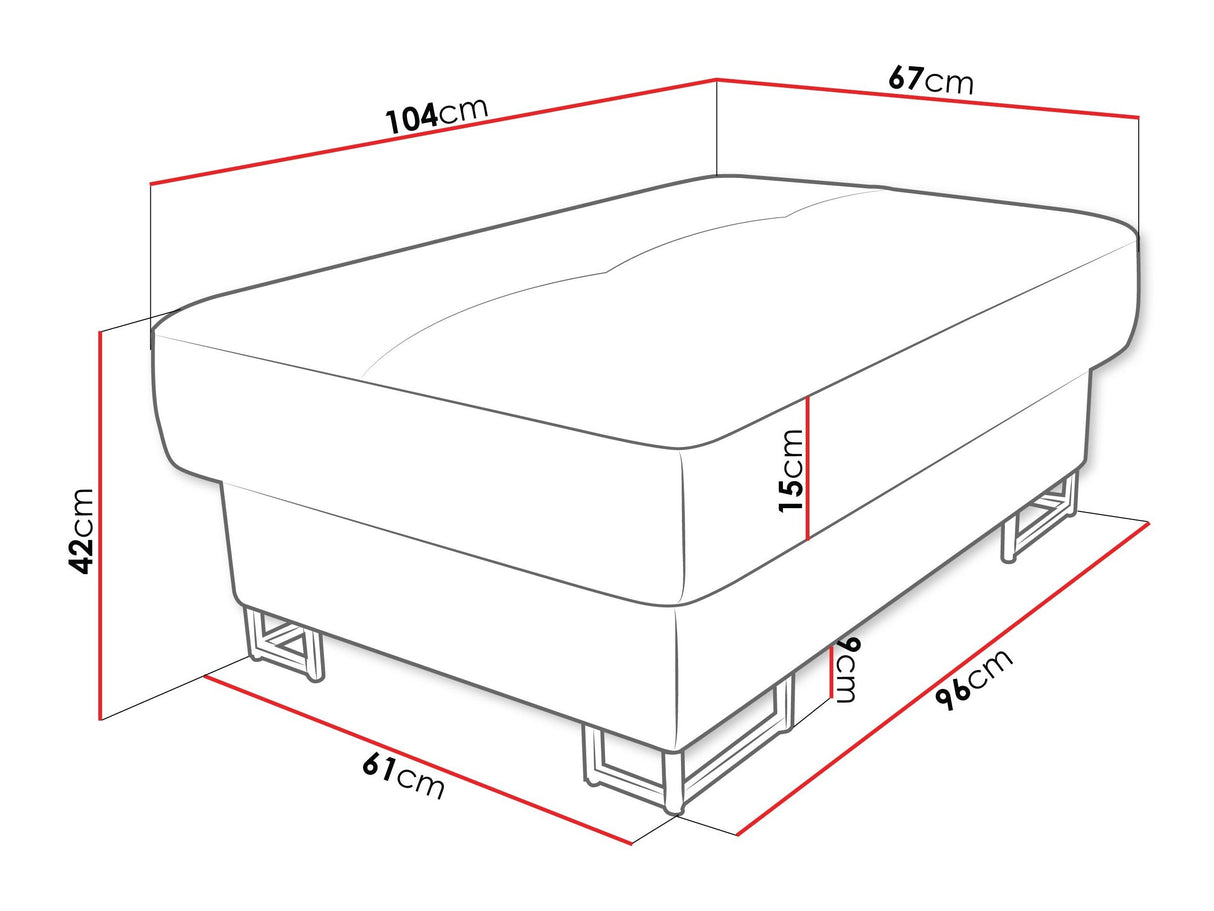 ozott pad COTERE (Alvin), Szín: Uttario Velvet 2955 4547545