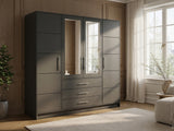 Gardróbszekrény BALI D4, Szín: Grafit 4557582