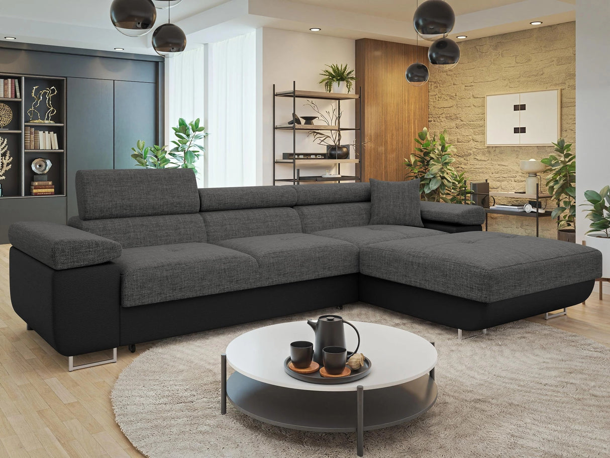 Sarokkanapé TOREZIO MINI, Szín: Soft 011 + Lux 06, Változatok: Jobb 4566056