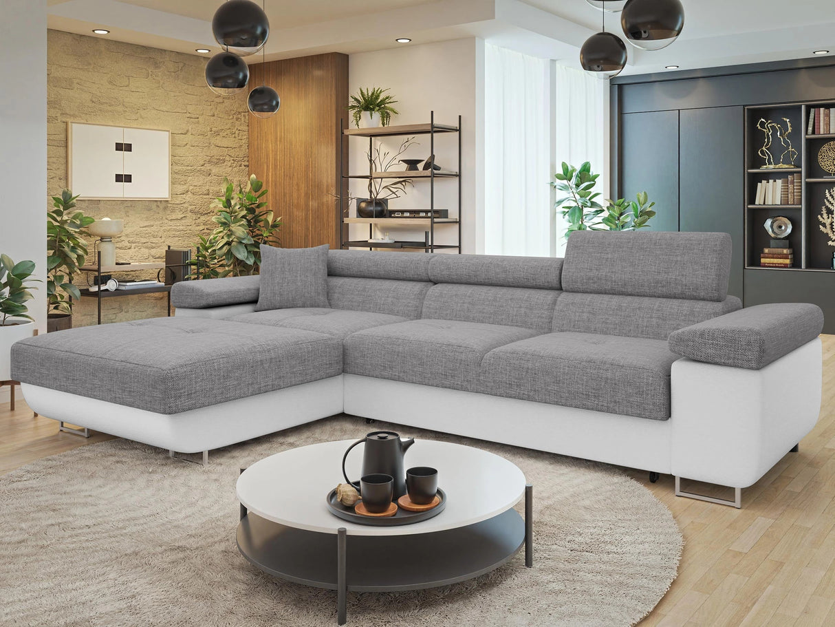 Sarokkanapé TOREZIO MINI, Szín: Soft 017 + Lux 05, Változatok: Bal 4566248