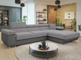 Sarokkanapé TOREZIO MINI, Szín: Soft 029 + Lux 05, Változatok: Jobb 4566258