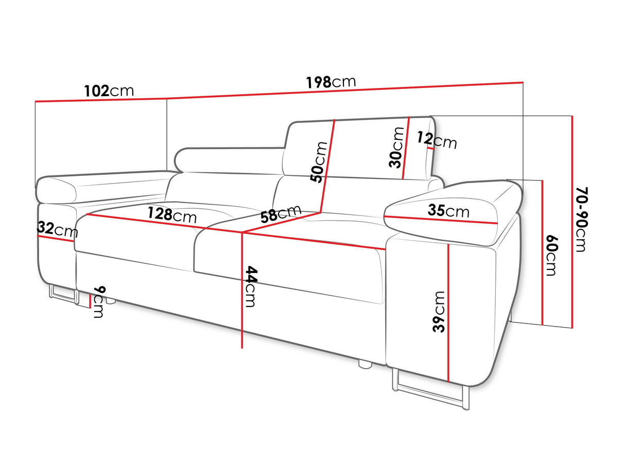 Kanapé TOREZIO 2, Szín: Soft 011 + Lux 06 4569621