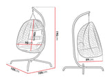 Függőszék wiszący LIWEBO FD4000800, Szín: Krém + Fekete