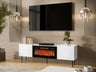 TV-állvány RTV LUCCA 180 2D EF +, Szín: Fehér 4613170