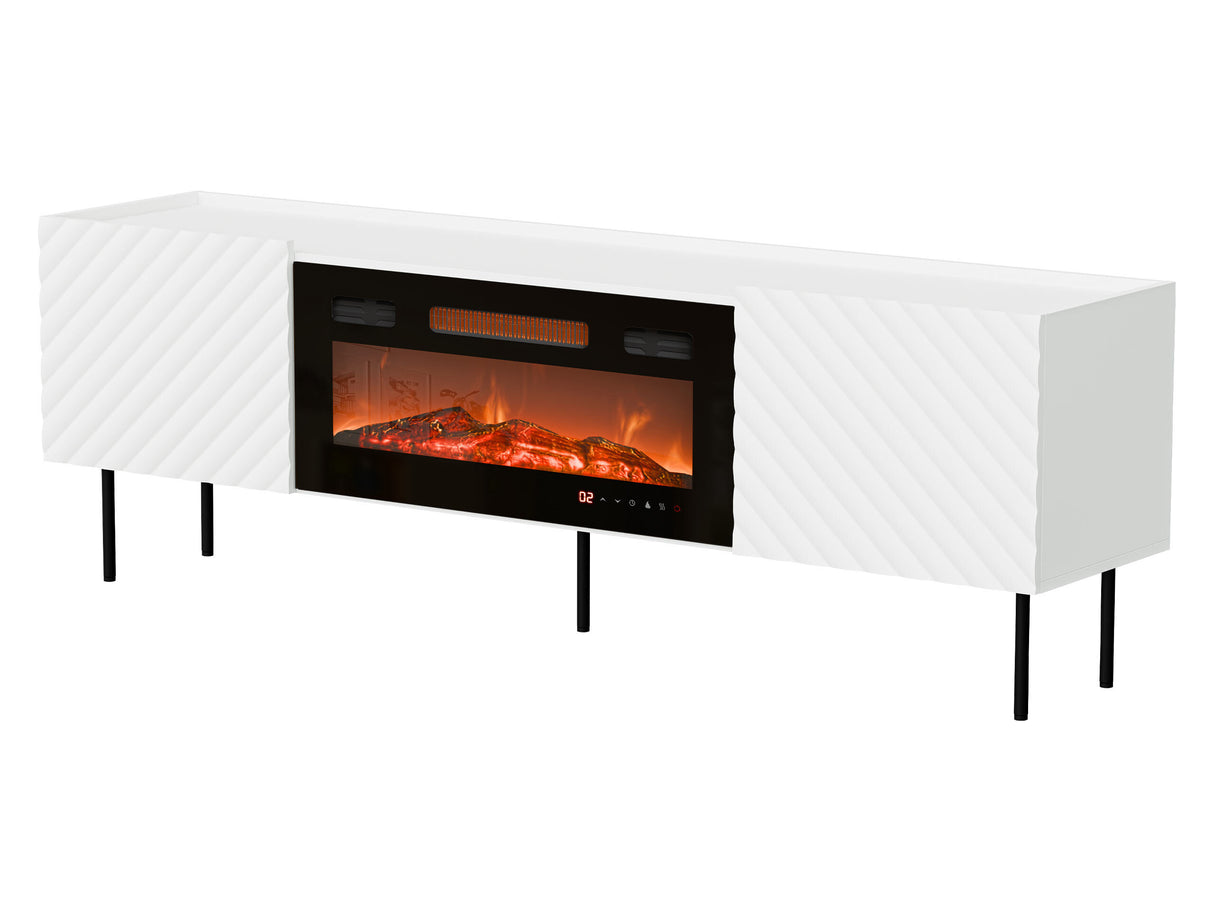 TV-állvány RTV LUCCA 180 2D EF +, Szín: Fehér 4613174