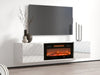 TV-állvány RTV LUXE EF + (Pinito), Szín: Fehér + Fekete 4616941