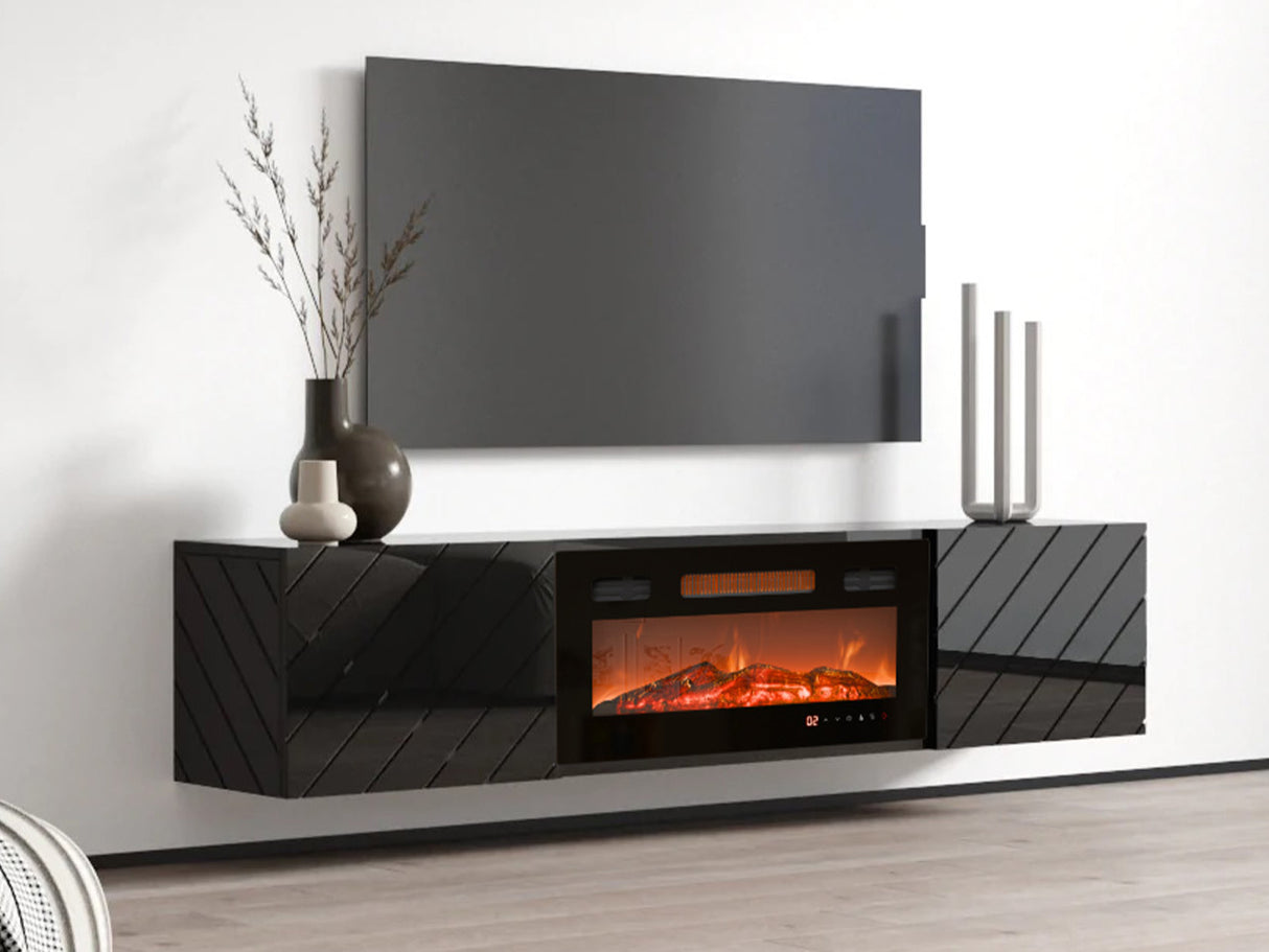TV-állvány RTV LUXE EF + (Pinito), Szín: Fekete 4616942