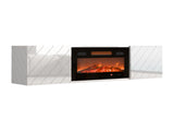 TV-állvány RTV LUXE EF + (Pinito), Szín: Fehér + Fekete 4616953
