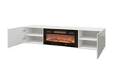TV-állvány RTV LUXE EF + (Pinito), Szín: Fehér + Fekete 4616954