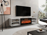 TV-állvány RTV POLO 180 EF +, Szín: Fehér + Fekete 4640975