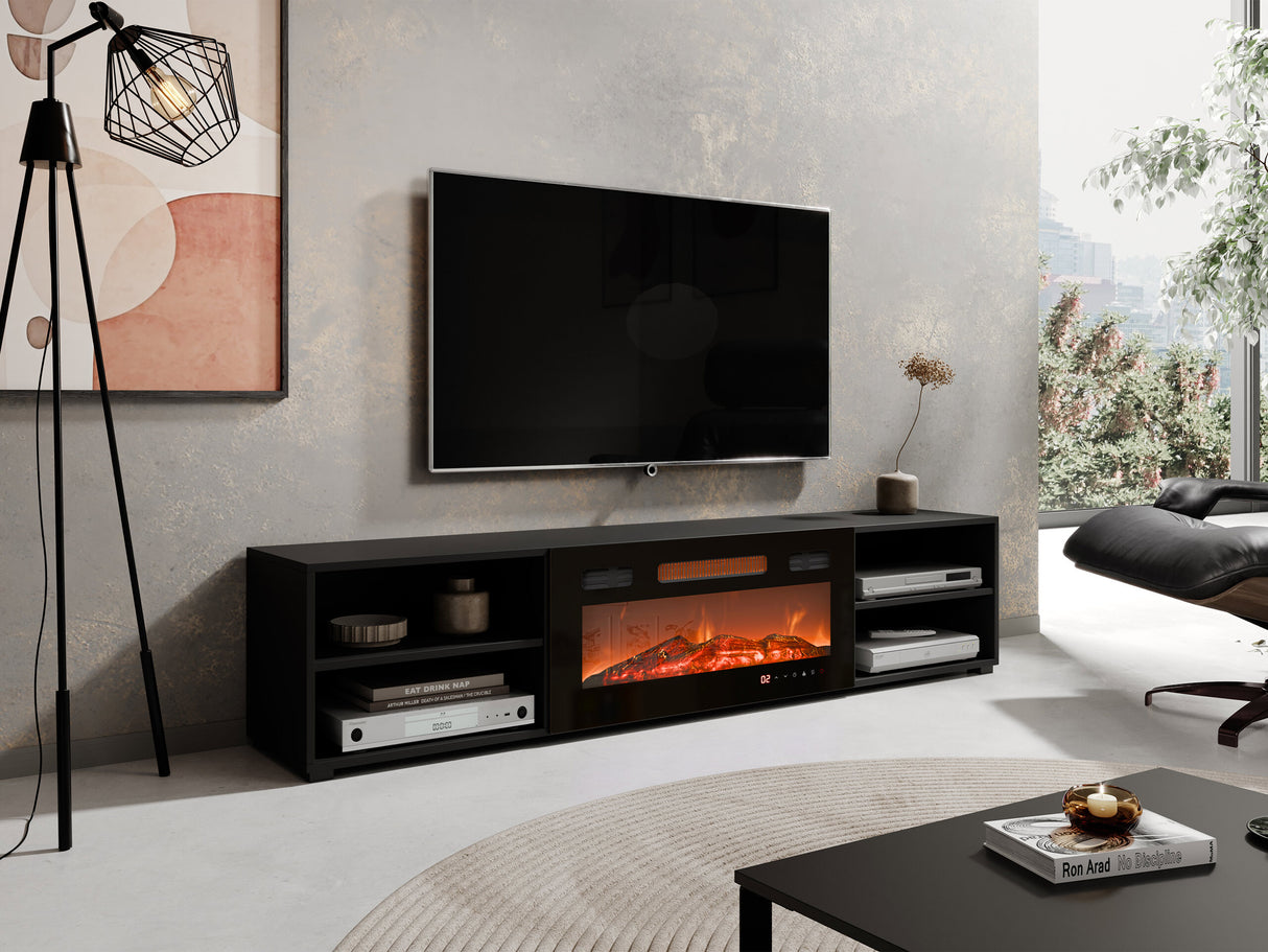 TV-állvány RTV POLO 180 EF +, Szín: Fekete 4640976