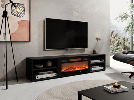 TV-állvány RTV POLO 180 EF +, Szín: Fekete 4640976