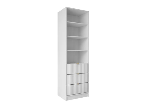 Könyvespolc 3SZ TIRENO, Szín: Fehér 4642574