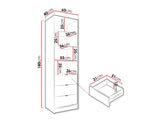 Könyvespolc 3SZ TIRENO, Szín: 4642584