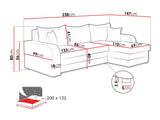 Sarokkanapé Kris (Dalmir Lux), Szín: Sandu 224.02 4657603