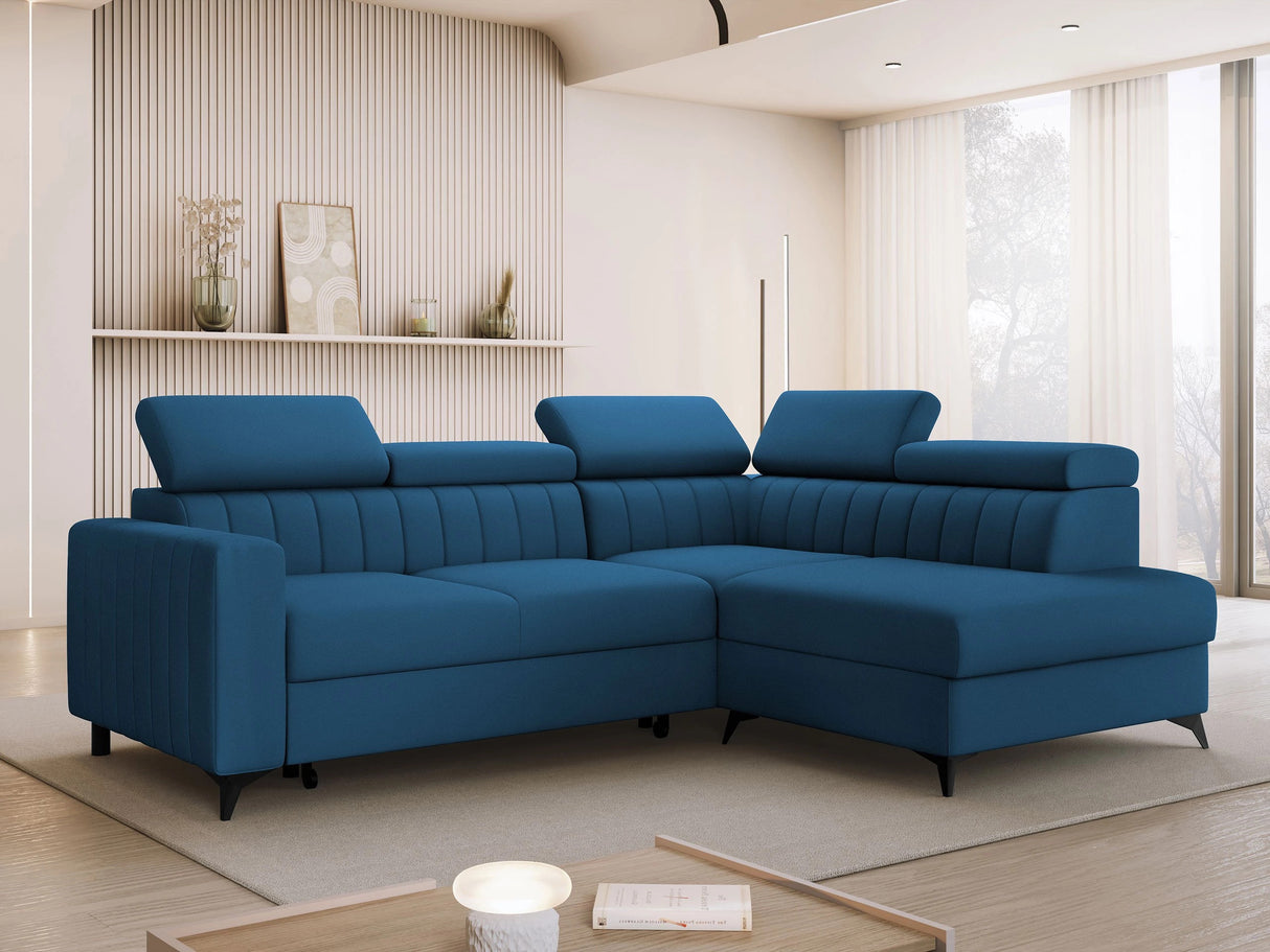 Sarokkanapé MILANO 2r+R+LXp,LXp+R+2r, Szín: Velutto 11, Változatok: Jobb 4665938