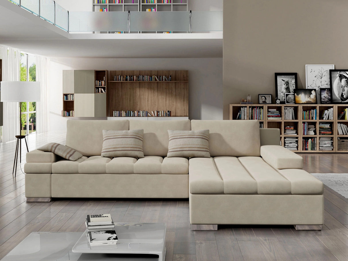 Sarokkanapé Bangkok (Kanton), Változatok: Jobb, Szín: Uttario Velvet 2979 + Senegal 825 4671071