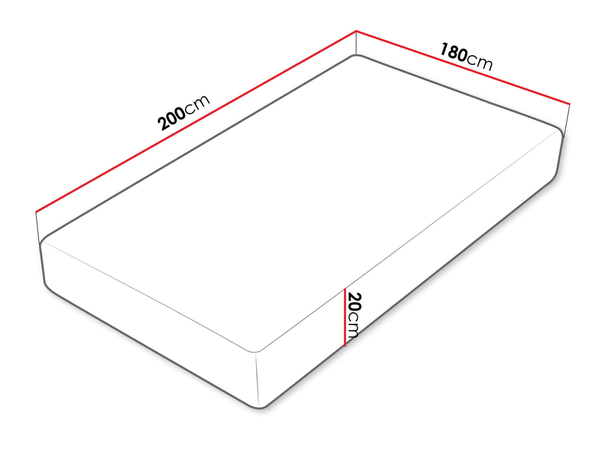 Matrac CULTURE 20 LATEX H3, Méretek: 180 x 200 cm