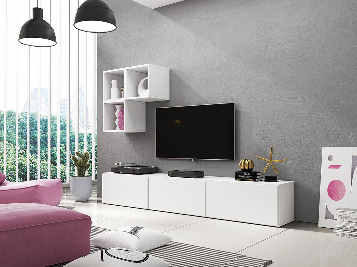 TV-állvány Roco (Nessor NS03), Szín: Fehér 4700056