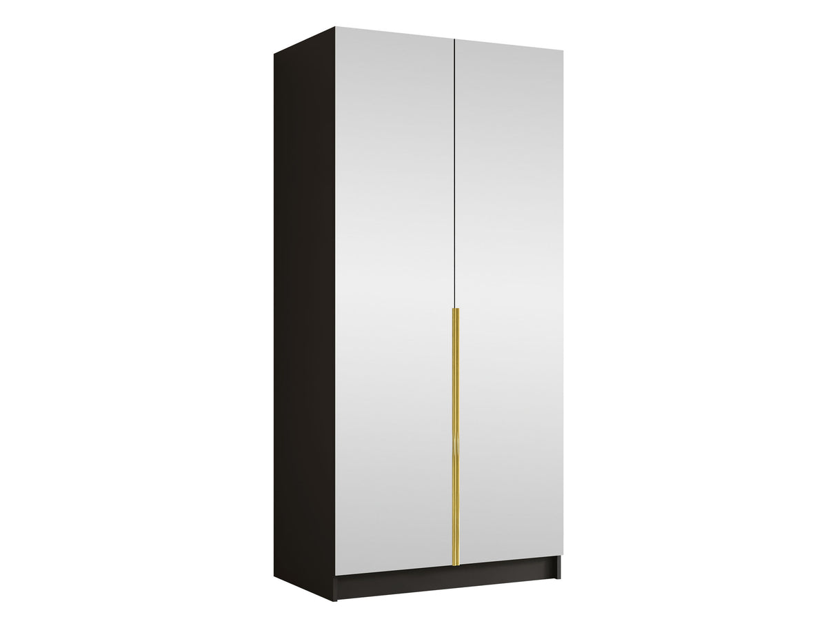Gardróbszekrény BONO III, Szín: Fekete + Aranysárga 4762988