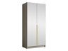 Gardróbszekrény BONO III, Szín: Kasmír + Aranysárga 4762994