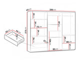 Gardróbszekrény VIGO 250, Szín: Fehér 4806135