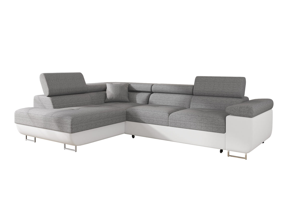 Sarokkanapé TOREZIO, Szín: Soft 017 + Lux 05, Változatok: Bal 4806341