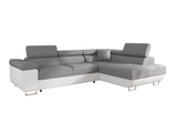 Sarokkanapé TOREZIO, Szín: Soft 017 + Lux 05, Változatok: Jobb 4806342