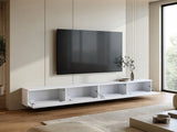 TV-állvány RTV D 300, Szín: Fehér + Fényes fehér
