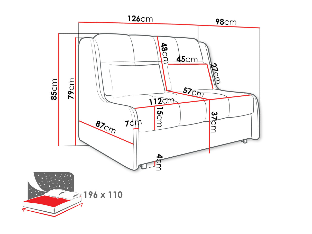 Kanapéágy VIVA ELITE II, Szín: Sereno 682