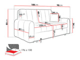 Kanapéágy VIVA MOON IV, Szín: Margo 227.11