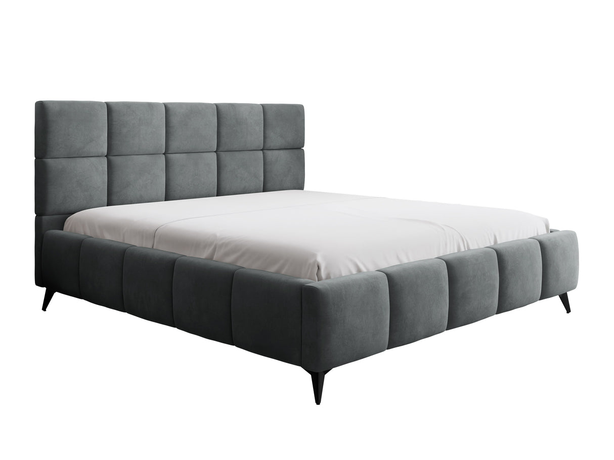 Ágy AMBER, Szín: Velluto 18, Alvó felület mérete: 180 x 200 cm