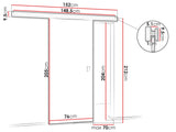 Tolóajtók WERDI 70 +, Szín: Fehér 4872214