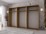 Gardróbszekrény ZEN 300 3L, Szín: Artisan tölgy, Fogantyú színe: Fekete 4988831