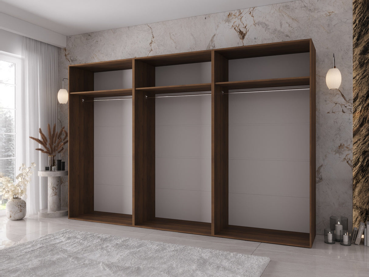 Gardróbszekrény ZEN 300 3L, Szín: Dió, Fogantyú színe: Fekete 4988835