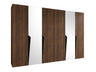 Gardróbszekrény PIANO 2 300, Szín: Dió, Fogantyú színe: Fekete