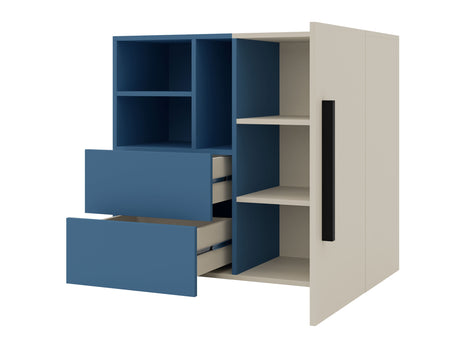 Komód 1D2S LORIN REG 8, Szín: Kasmír + Kék