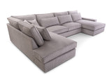 Sarokkanapé CLEO U, Szín: Lincoln 83, Változatok: Jobb