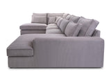Sarokkanapé CLEO U, Szín: Lincoln 75, Változatok: Jobb