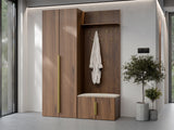 Előszoba garnitúra Garderoba KERKIN I + 02, Szín: Dió
