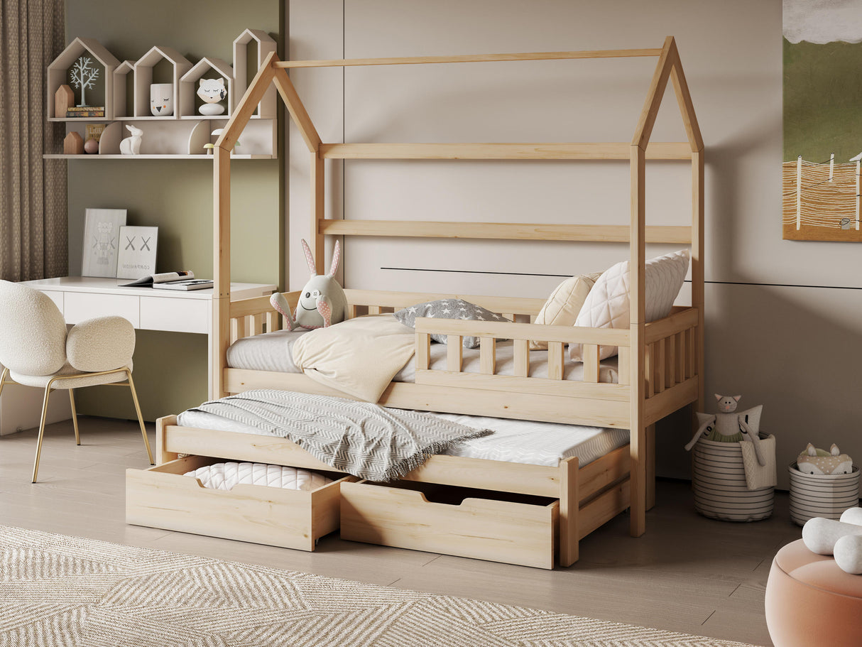 Ágy TYMON II, Szín: Fenyő, Alvó felület mérete: 80 x 180 cm