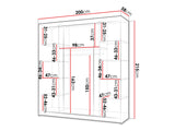 Gardróbszekrény INFINITY 200 I Warmia