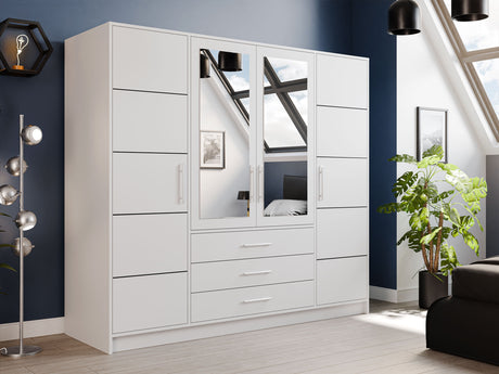Gardróbszekrény BALI D4, Szín: Fehér 5020950