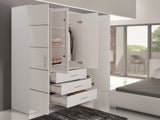 Gardróbszekrény BALI D4, Szín: Fehér 5020963