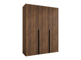 Gardróbszekrény MILA 1 150, Szín: Dió, Fogantyú színe: Fekete
