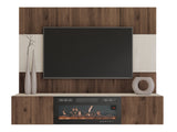 Nappali szett RTV 180x150 DEROMI EF +, Szín: Dió + Világos Travertine