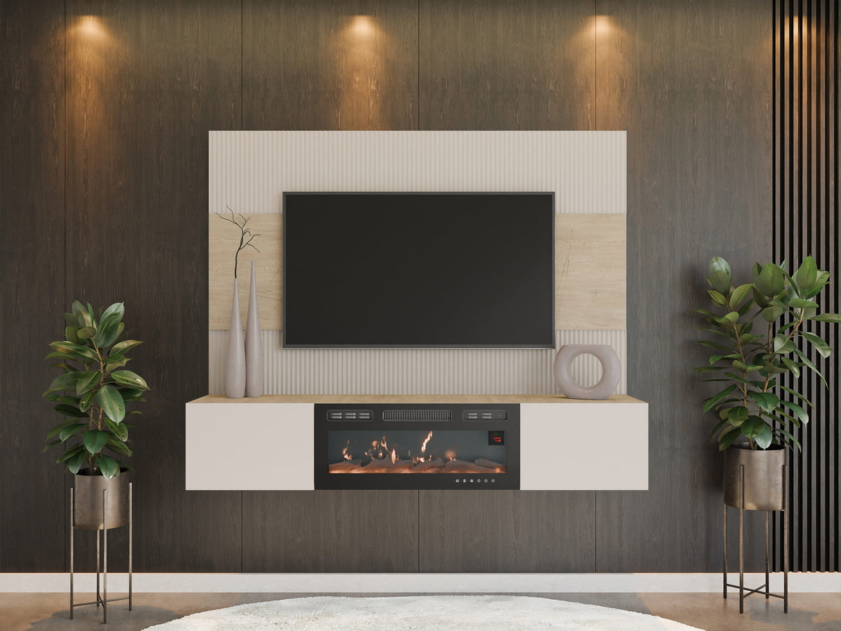 Nappali szett RTV 180x150 DEROMI EF +, Szín: + Cremona tölgy