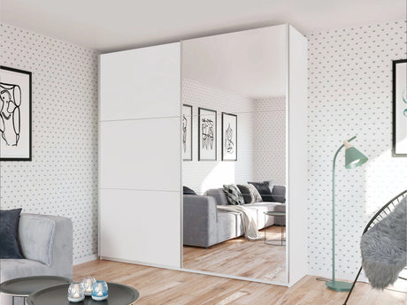 Gardróbszekrény Rodos 225, Szín: Fehér 5025122