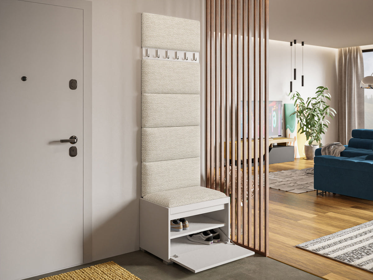 Előszoba garnitúra GRAWIS (Konkor) 60 + 6sz, Szín: Fehér + Abriamo 03 5028485