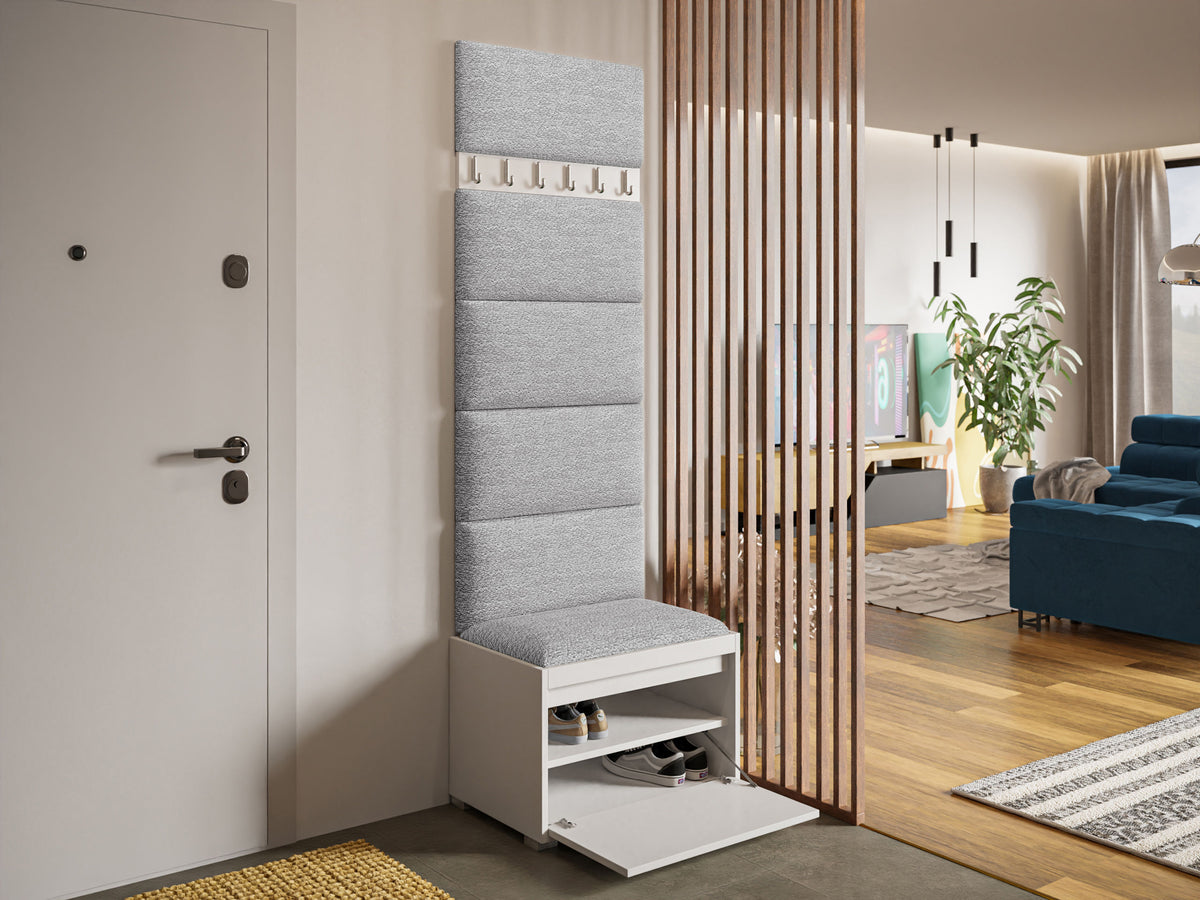 Előszoba garnitúra GRAWIS (Konkor) 60 + 6sz, Szín: Fehér + Abriamo 06 5028490